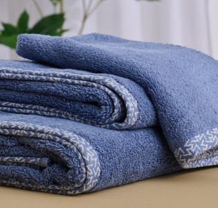 Πετσέτα Μονόχρωμη “Saluti” Blue Jean