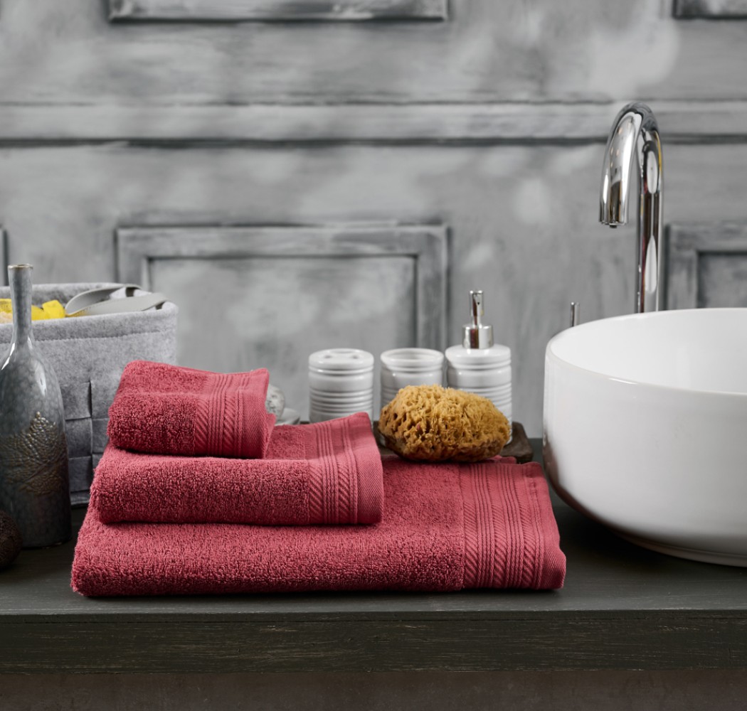 Πετσέτα Μονόχρωμη “New Cotton Series” Dusty Red
