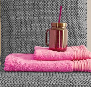 Baboo One Colour Bath Towel - Pink