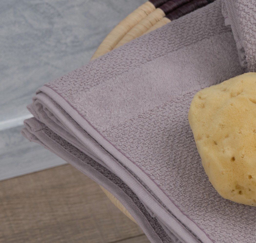 Jacquard Pop Corn Bath Towel - Grey 