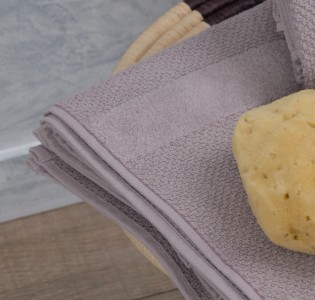 Jacquard Pop Corn Bath Towel - Grey 
