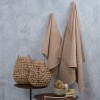Jacquard Pop Corn Bath Towel -Latte