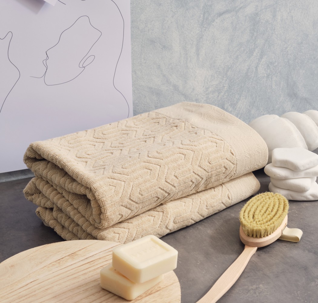 Πετσέτα Ζακάρ “Serene” Sienna Beige
