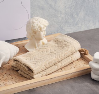Πετσέτα Ζακάρ “Serene” Sienna Beige