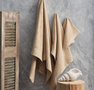 Πετσέτα Ζακάρ “Serene” Sienna Beige