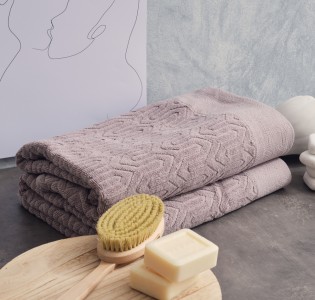 Πετσέτα Ζακάρ “Serene” Sienna Grey