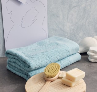 Πετσέτα Ζακάρ “Serene” Sienna Aqua