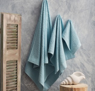 Πετσέτα Ζακάρ “Serene” Sienna Aqua