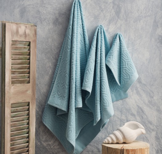 Πετσέτα Ζακάρ “Serene” Sienna Aqua