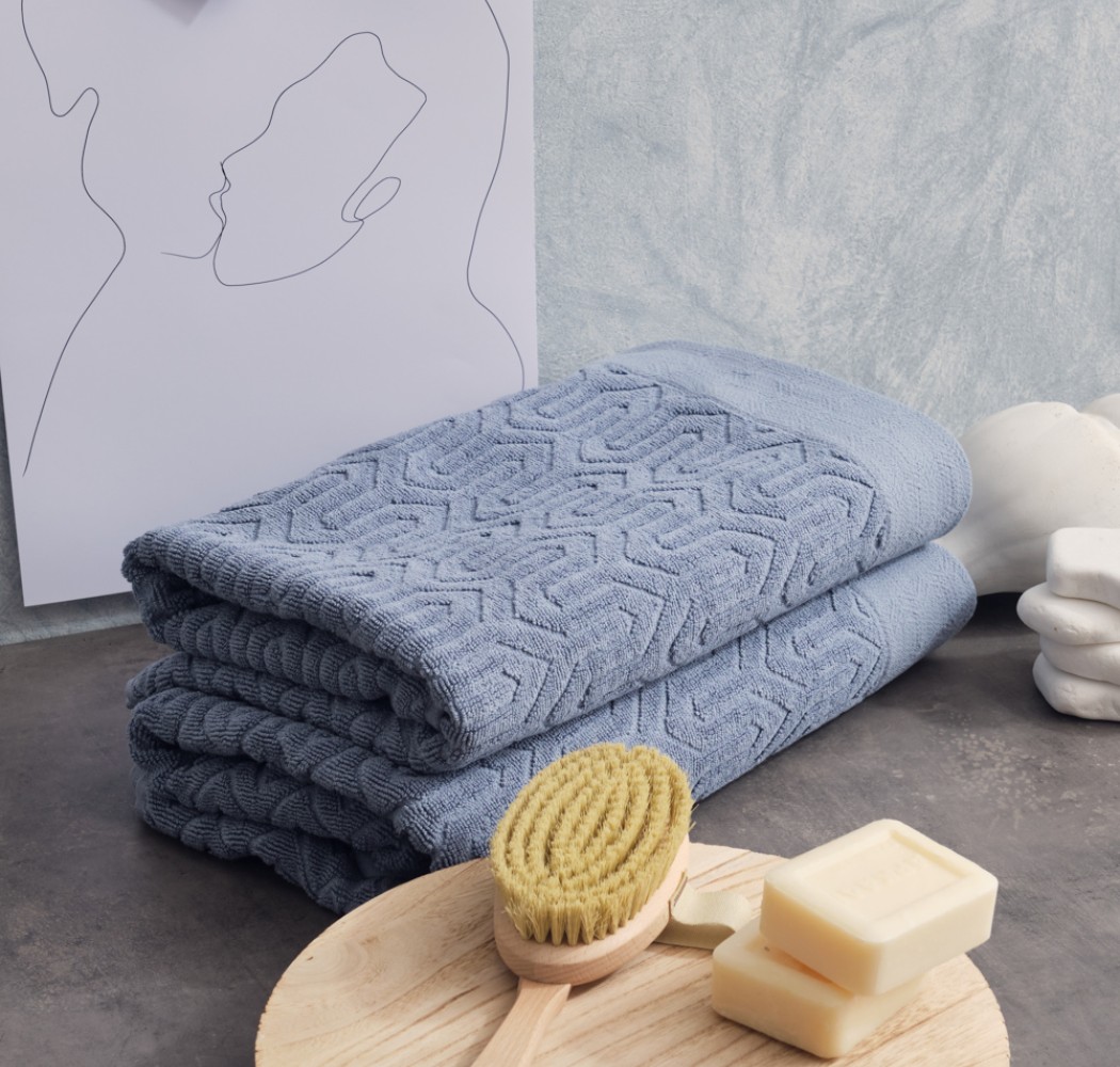 Πετσέτα Ζακάρ “Serene” Sienna Dusty Blue