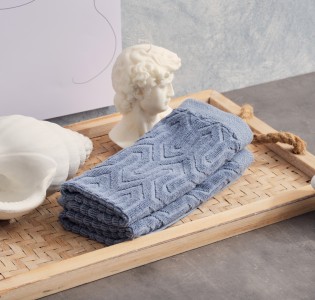 Πετσέτα Ζακάρ “Serene” Sienna Dusty Blue
