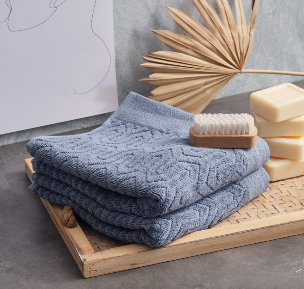 Πετσέτα Ζακάρ “Serene” Sienna Dusty Blue