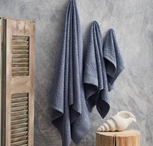 Πετσέτα Ζακάρ “Serene” Sienna Dusty Blue