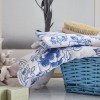 Πετσέτα Τυπωμένη Βελούρ “MK” Dahlia Blue