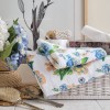 Πετσέτα Τυπωμένη Βελούρ “MK” Garden Blue