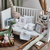 Πετσέτες Σετ “Kids With Love” Λευκές Κέντημα Giraffe Pink