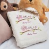 Πετσέτες Σετ “Kids With Love” Λευκές Κέντημα Owl Pink