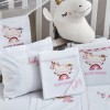 Towel with a Pink Unicorn Embroidery Ecru