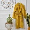 Μπουρνούζι Ενηλίκων “Pure Cotton” Γιακάς Yellow