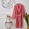 Μπουρνούζι Ενηλίκων “Pure Cotton” Γιακάς Rose Pink