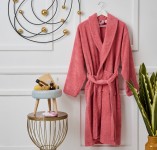 Μπουρνούζι Ενηλίκων “Pure Cotton” Γιακάς Rose Pink