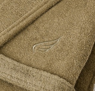 Μπουρνούζι Ενηλίκων “Pure Cotton” Γιακάς Olive