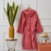 Μπουρνούζι Ενηλίκων “Pure Cotton” Κουκούλα Rose Pink
