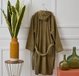 Μπουρνούζι Ενηλίκων “Pure Cotton” Κουκούλα Olive
