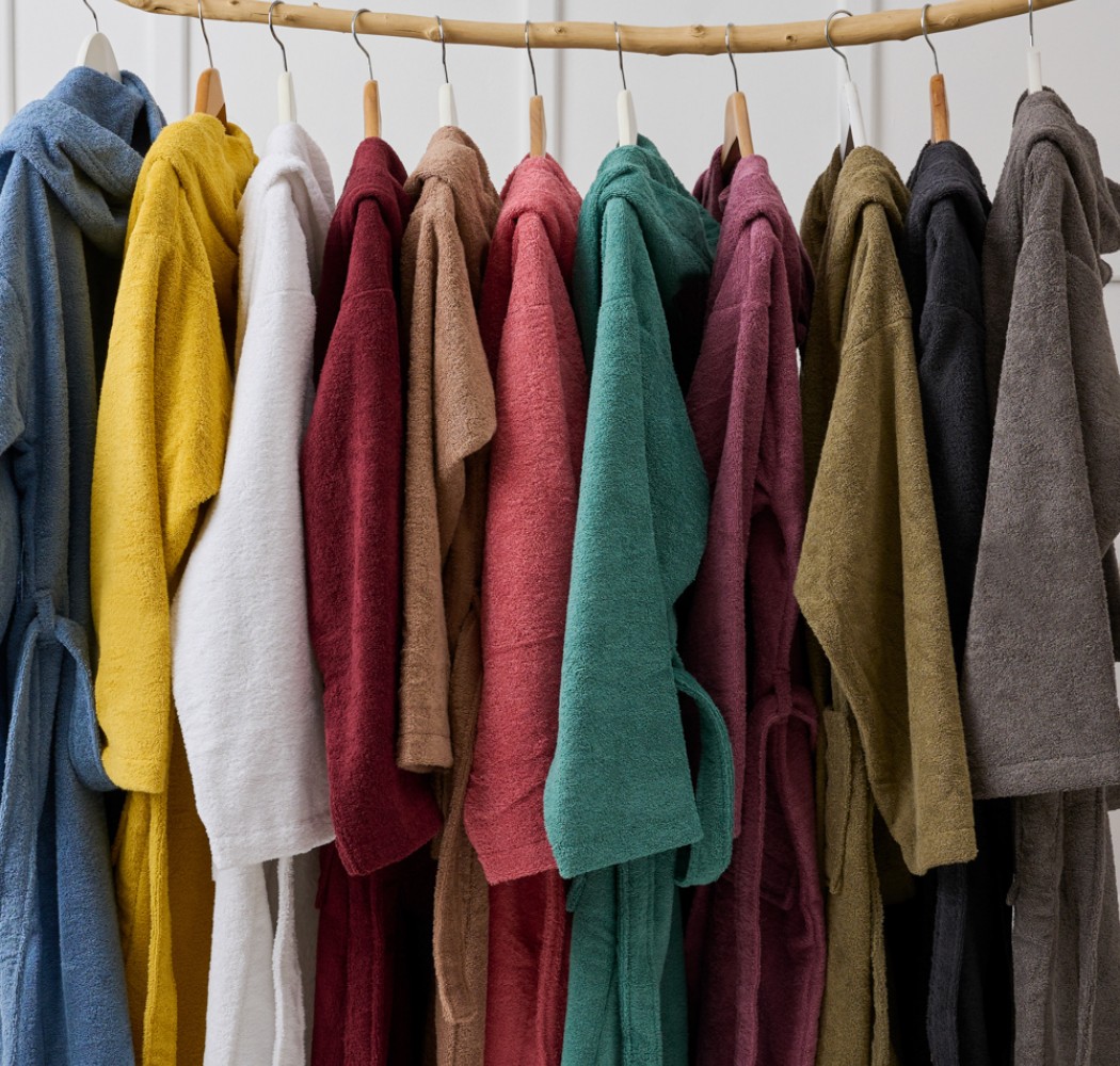 Μπουρνούζι Ενηλίκων “Pure Cotton” Κουκούλα Olive