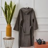 Μπουρνούζι Ενηλίκων “Pure Cotton” Κουκούλα Grey