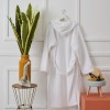 Μπουρνούζι Ενηλίκων “Pure Cotton” Κουκούλα White