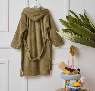 Μπουρνούζι Παιδικό “Beauty Line” Khaki Army