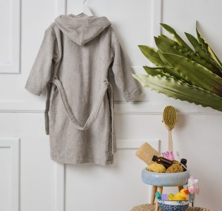 Μπουρνούζι Παιδικό “Beauty Line” Grey