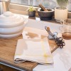 Ποτηρόπανο Ζακάρ Πικέ “Dry” Beige / Yellow