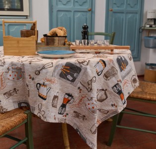 Cook Kitchen Tablecloth - Apricot