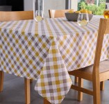Quadri Kitchen Tablecloth - Gold