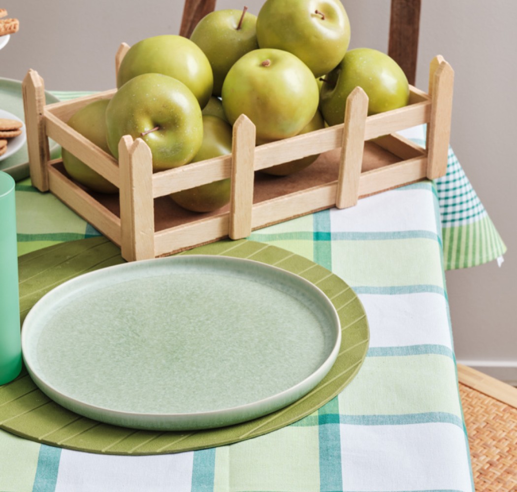 Checkered Kitchen Tablecloth Chloe - Green