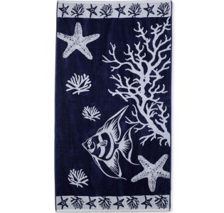 Beach Towel “Starfish Blue”