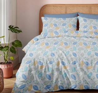 Μαξιλαροθήκες Φανέλα “Winter Pleasure” Aspen Blue