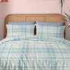 Μαξιλαροθήκες Φανέλα “Winter Pleasure” Ivy Mist Blue