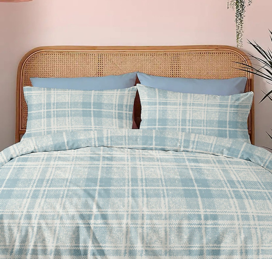 Μαξιλαροθήκες Φανέλα “Winter Pleasure” Ivy Mist Blue