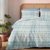 Flannel Duvet Cover “Winter Pleasure” Ivy Mist Blue