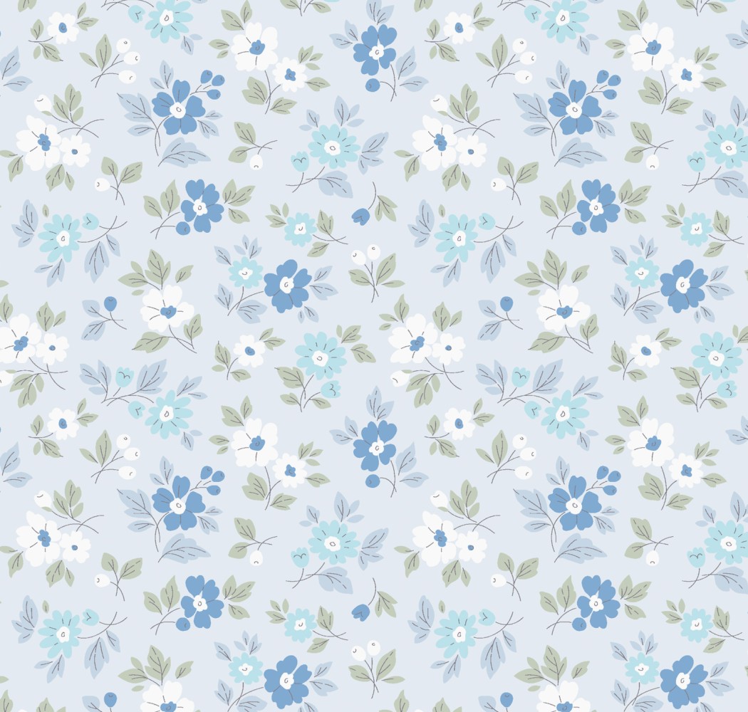 Παπλωματοθήκη Φανέλα “Winter Pleasure” Natura Blue