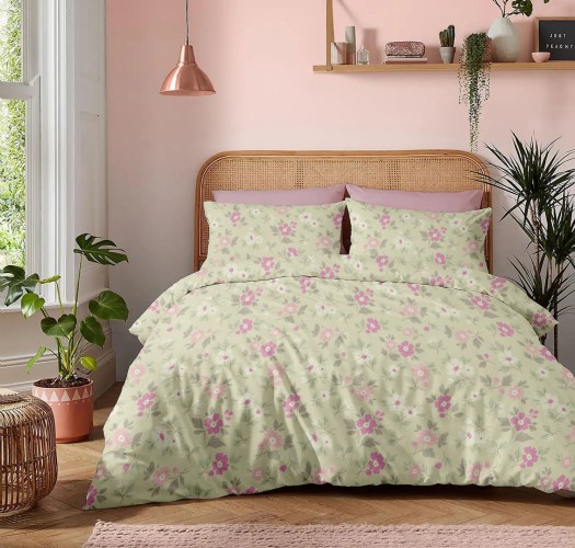 Σεντόνια Σετ Φανέλα “Winter Pleasure” Natura Pink