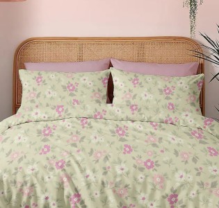 Μαξιλαροθήκες Φανέλα “Winter Pleasure” Natura Pink