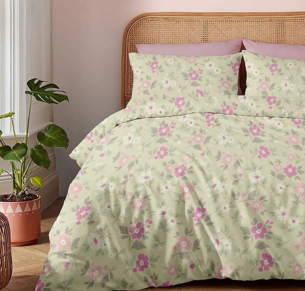 Παπλωματοθήκη Φανέλα “Winter Pleasure” Natura Pink