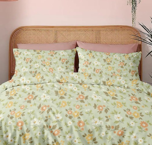 Pillowcases Flannel “Winter Pleasure” Natura Salmon