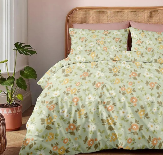 Flannel Duvet Cover “Winter Pleasure” Natura Salmon