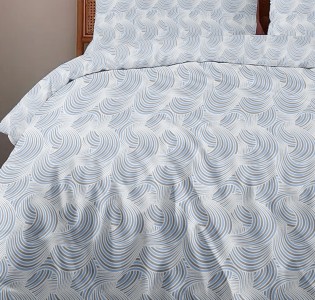 Μαξιλαροθήκες Φανέλα “Winter Pleasure” Nova Blue