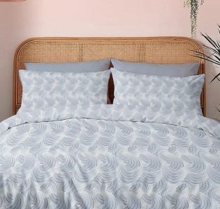 Μαξιλαροθήκες Φανέλα “Winter Pleasure” Nova Blue